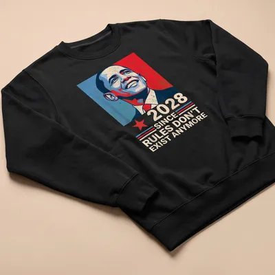 Vintage poster-style t-shirt featuring Barack Obama with satirical text. — printed on a unisex sweatshirt