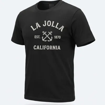 Vintage La Jolla t-shirt with crossed anchors and established date
