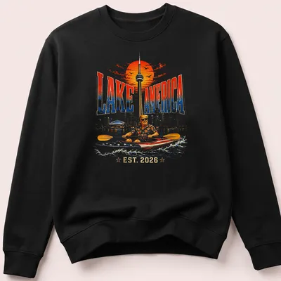 Vintage kayaking graphic tee with retro style and nostalgic colors — printed on a unisex sweatshirt