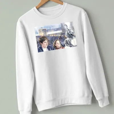 Watercolor design of a bunny suit character with humorous text — printed on a unisex sweatshirt